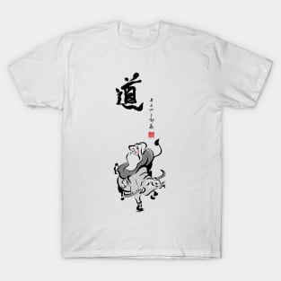 Laozi Riding the Ox (No.2) T-Shirt